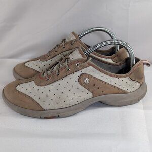 Privo Shoes Mujer Clarks Women US 8 8M M Leather Off White Cream Tan Beige 75404